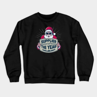 Santa Claus, Supplier Of The Year, Sunglasses, Trucker, Winner, Christmas, Funny Crewneck Sweatshirt